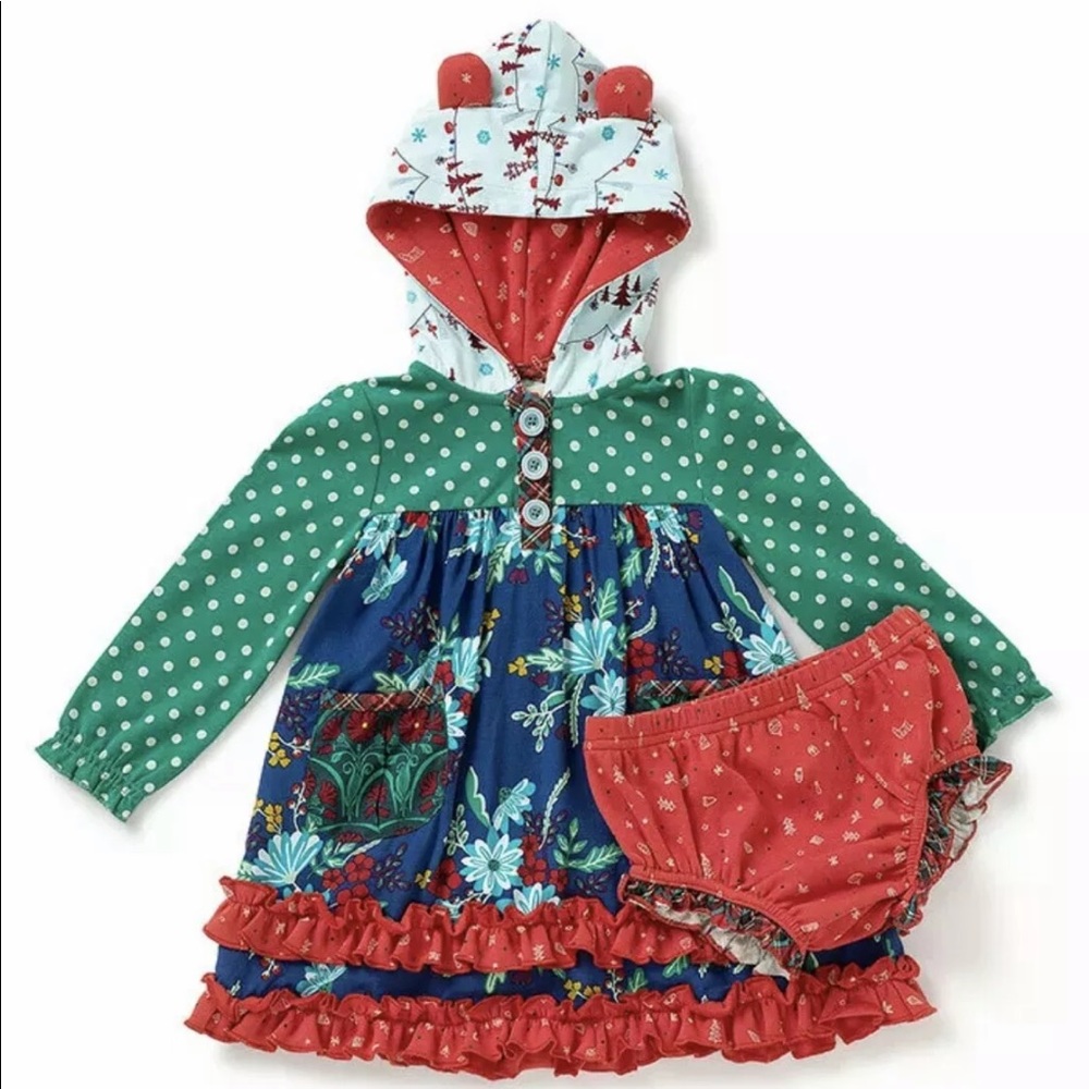 Matilda Jane holiday bear dress